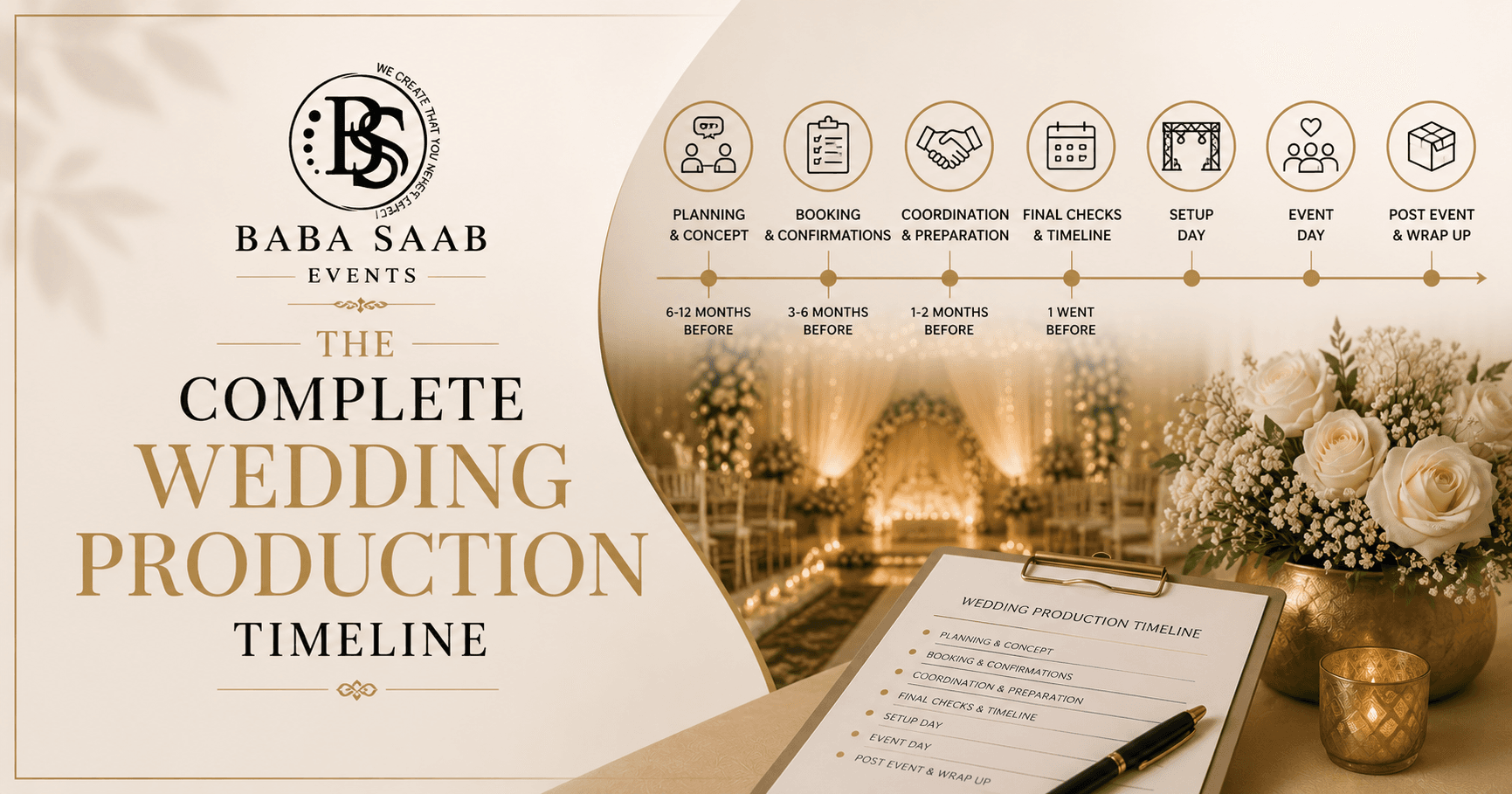 The Complete Wedding Production Timeline