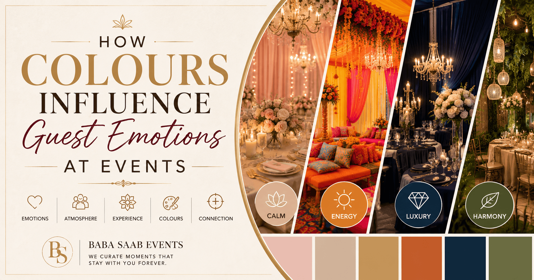 How Colours Influence Guest Emotions at Events