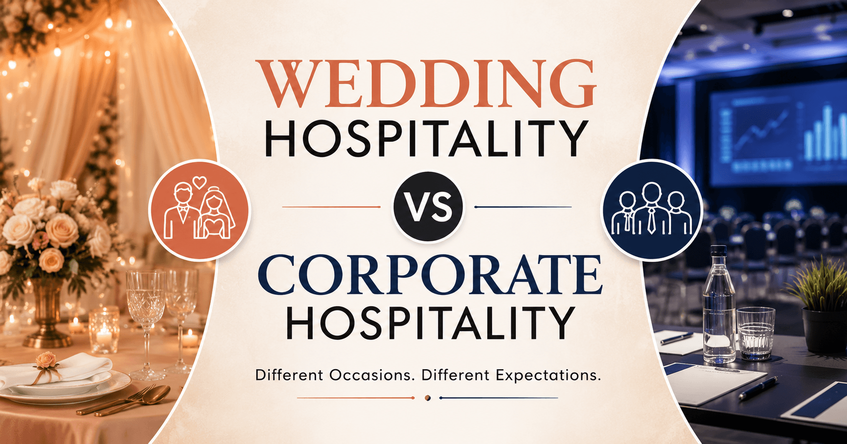 Wedding Hospitality vs Corporate Hospitality