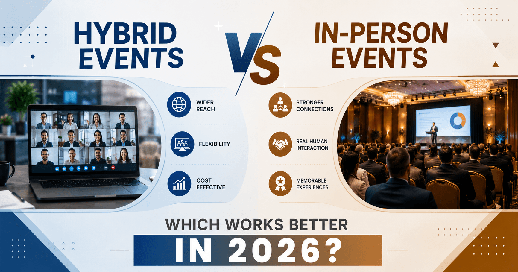 Hybrid Events vs In-Person Events: Which Works Better in 2026?