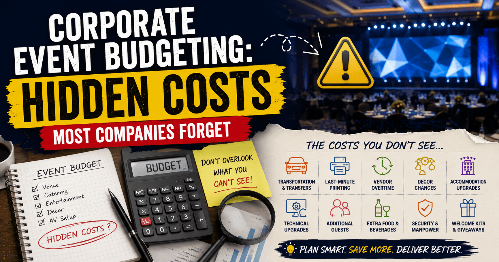 Corporate Event Budgeting: Hidden Costs Most Companies Forget