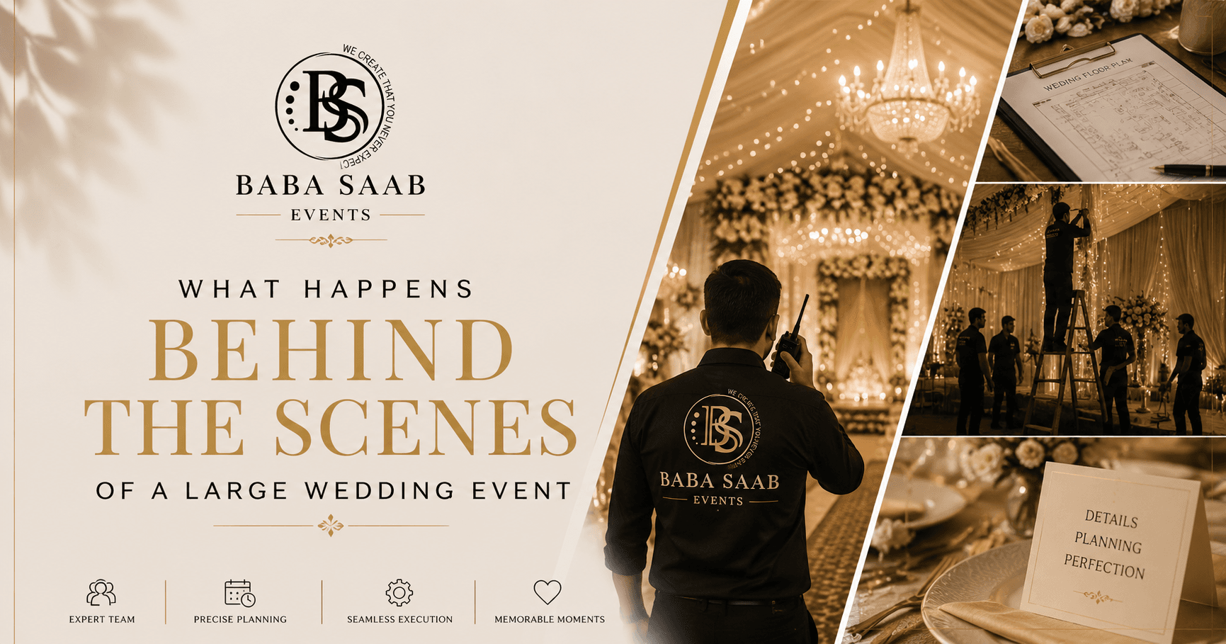 What Happens Behind the Scenes of a Large Wedding Event