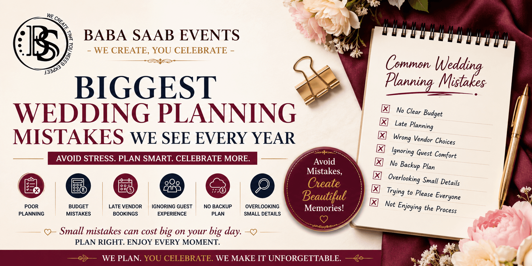 Biggest Wedding Planning Mistakes We See Every Year