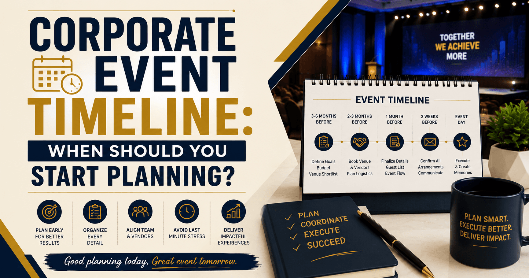 Corporate Event Timeline: When Should You Start Planning?